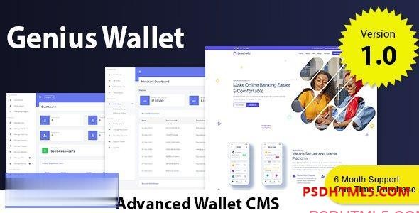 Genius Wallet v1.0 - 含支付网关 API 插件的高级钱包 CMS-尚睿切图网