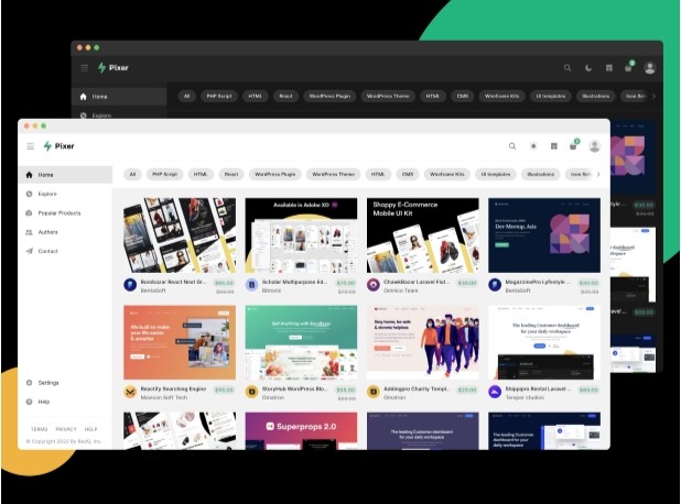 图片[2]-Pixer - React Laravel 电子商务多供应商数字市场-尚睿切图网