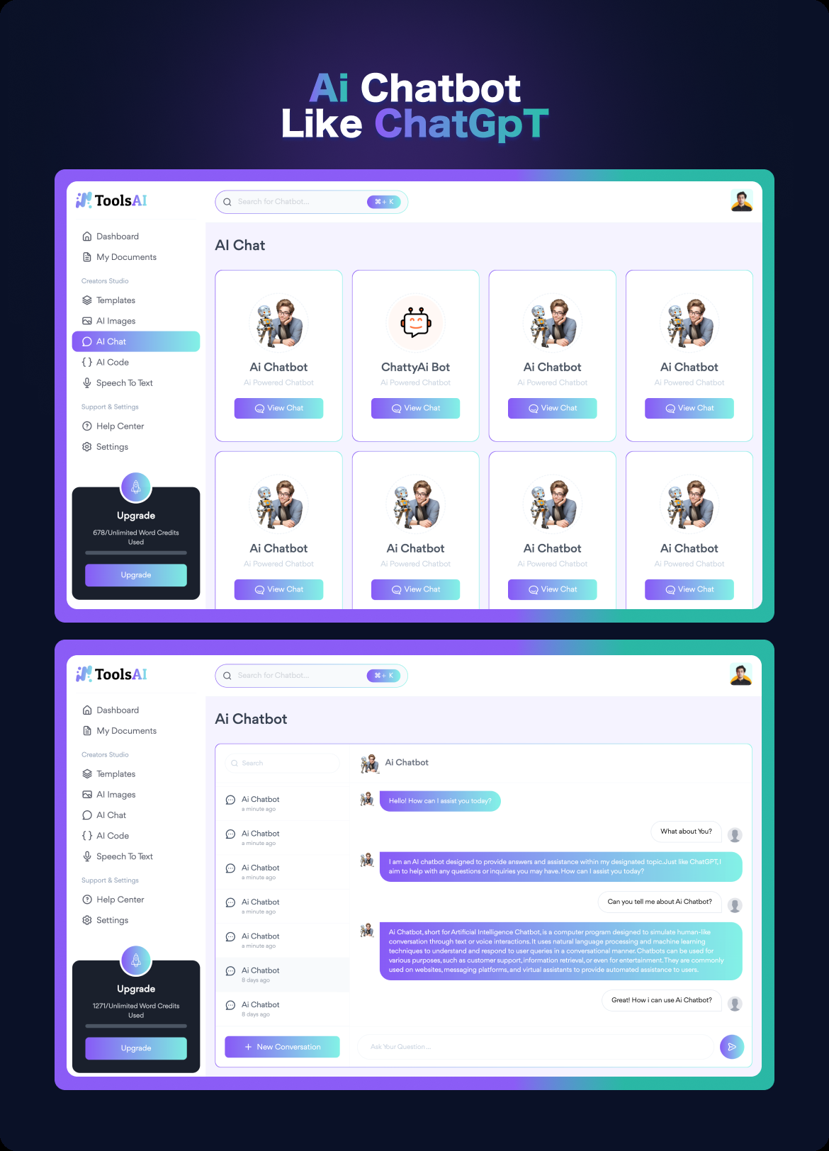 图片[5]-ToolsAi - Ai 内容、图像、聊天机器人、代码和语音转文本生成器 SAAS 平台-laravel-尚睿切图网